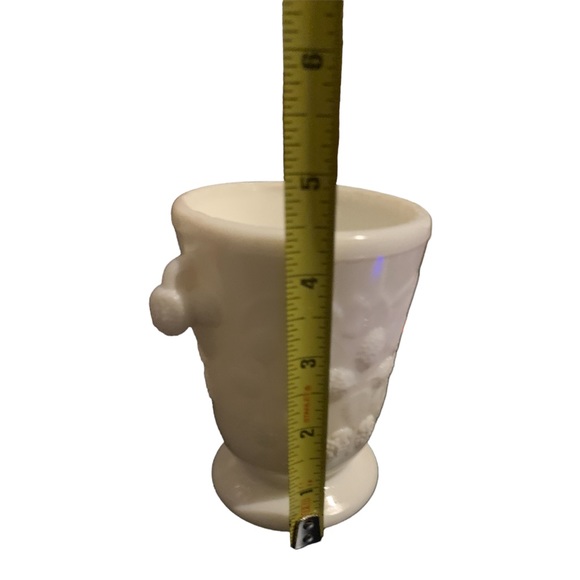 Antique EAPG Hobbs Brockunier MILK GLASS Spooner BLACKBERRY PATTERN 1870 AQ UC. - Picture 14 of 16